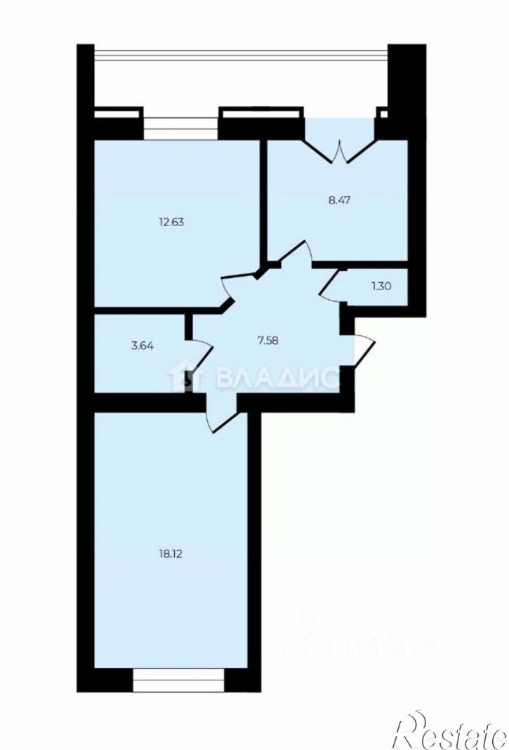 2-комн квартира улица Куратова, 76,  д. 76