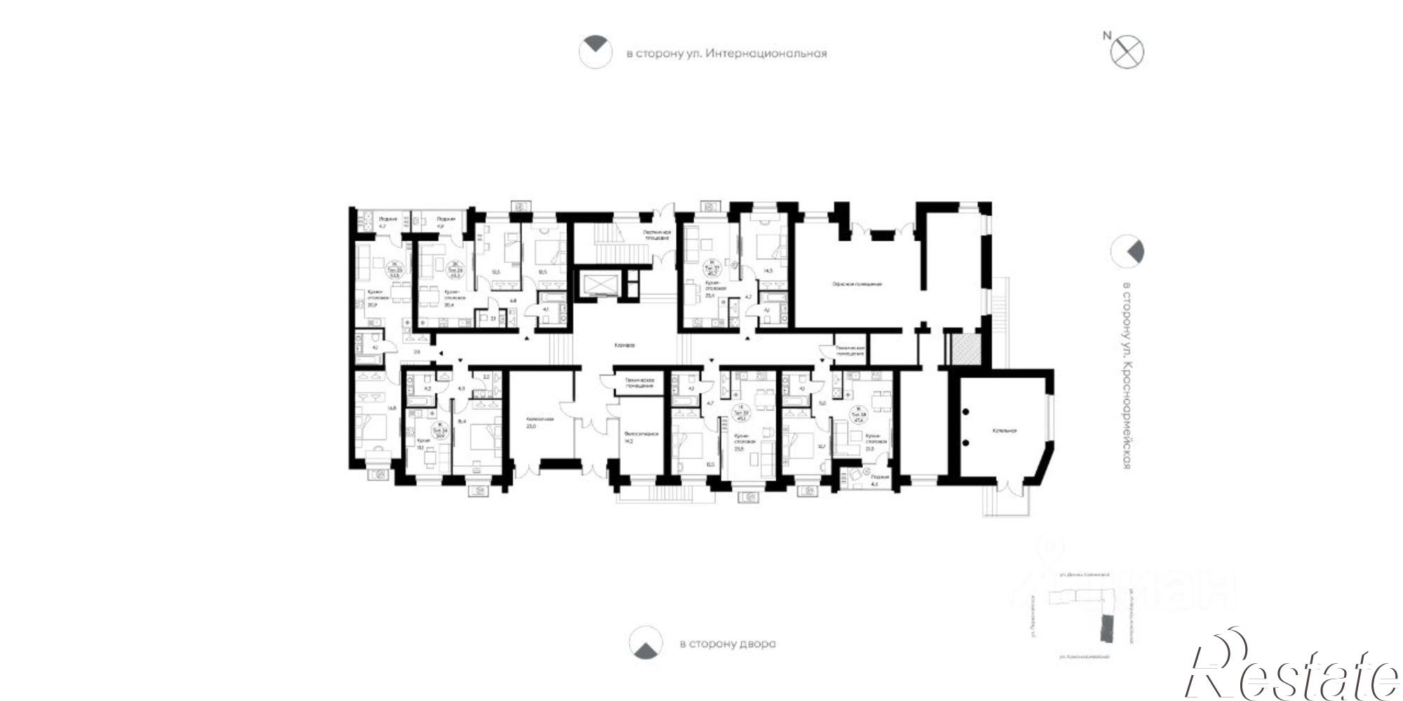 Купить квартиру за 6 370 000 рублей на ул Домны Каликовой, 51