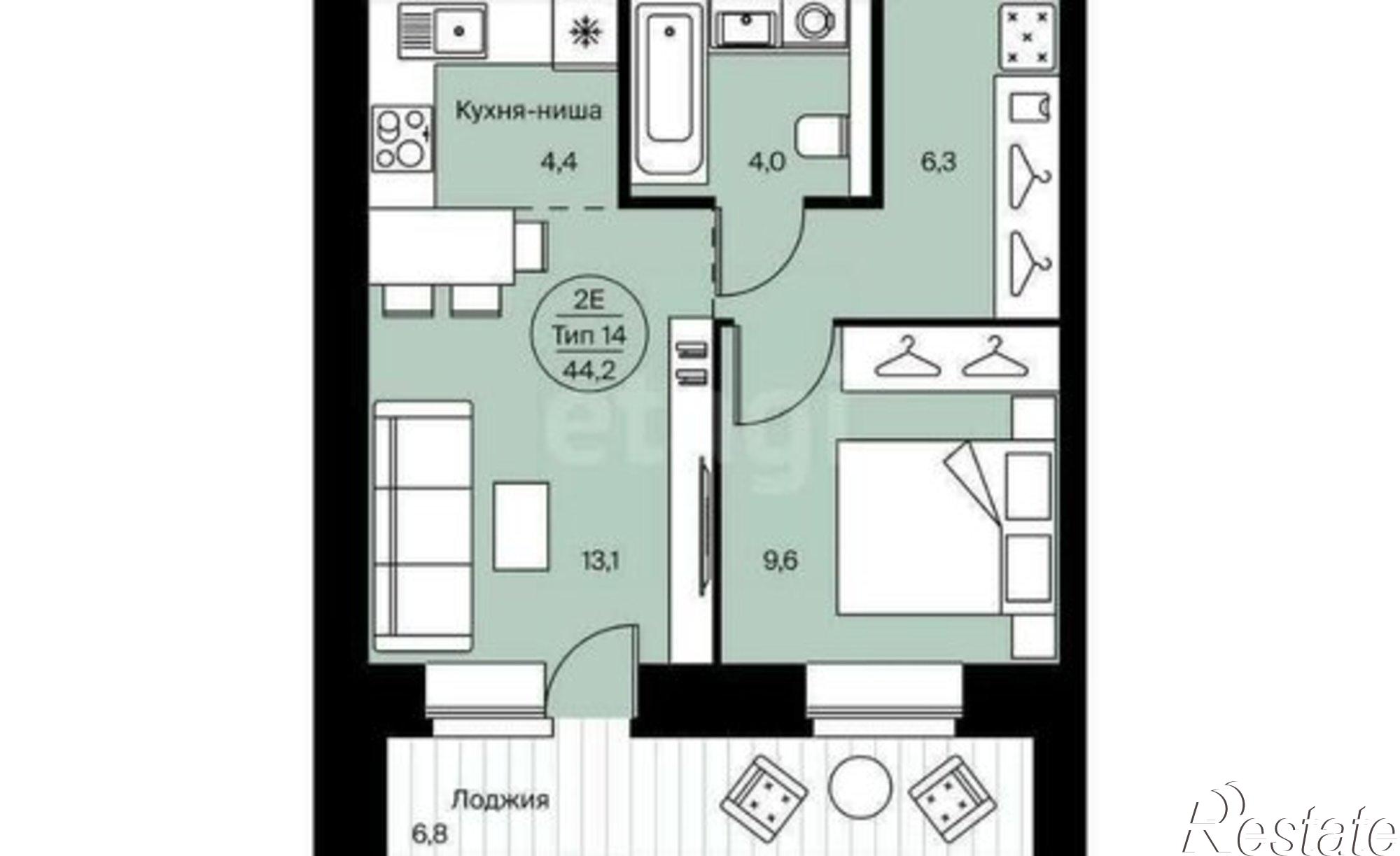 Купить квартиру за 4 200 000 рублей на ул Петрозаводская, 43
