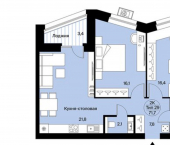 2-комн, 72кв м, этаж 4/14 Октябрьский пр-кт, 137