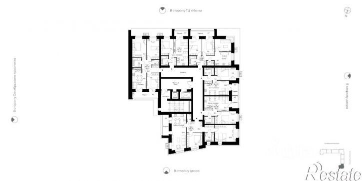 3-комн квартира в новом доме Октябрьский пр-кт, 137,  д. 137