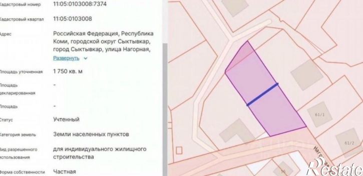 Земельный участок Тентюковская улица, 503,  д. 503