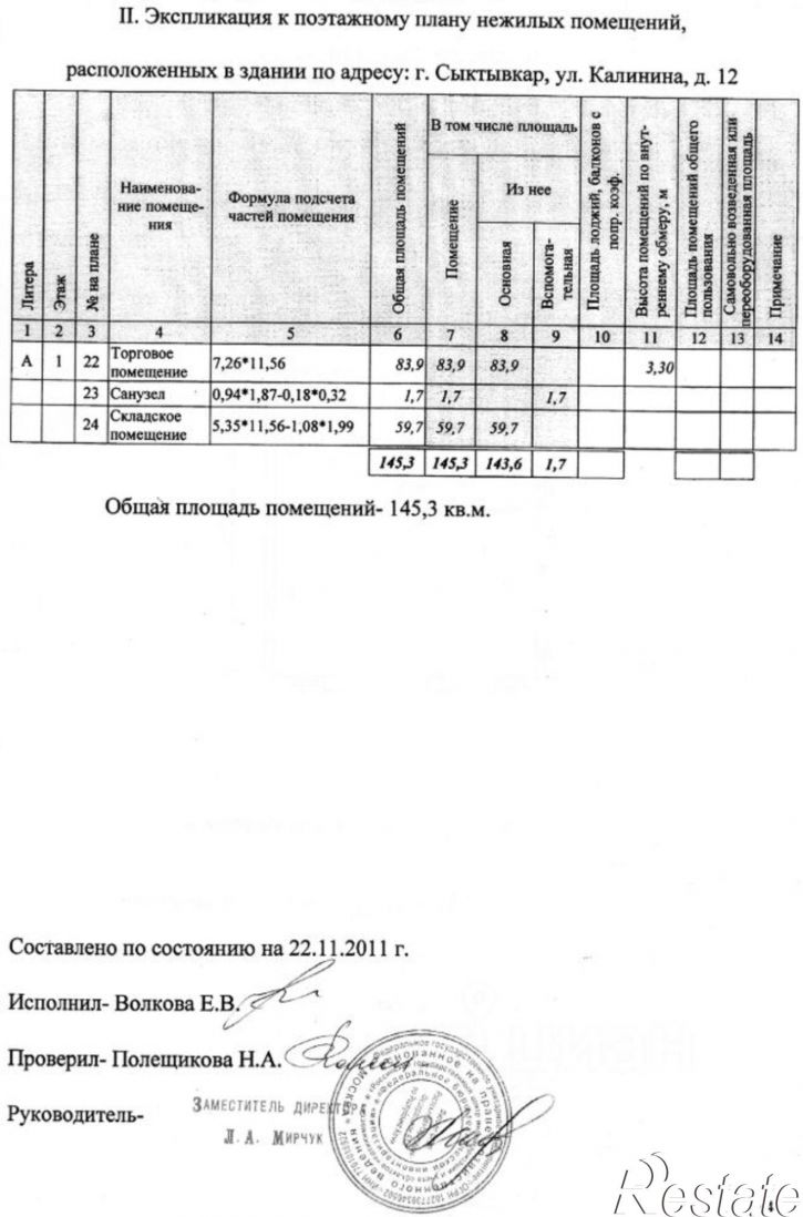 Помещение свободного назначения ул Калинина, 12,  д. 12