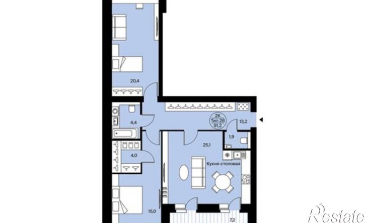 3-комн квартира Сыктывкар, Октябрьский проспект, 137
