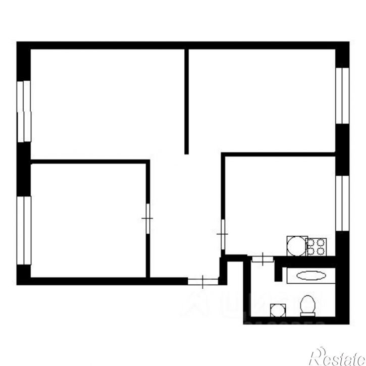 3-комн квартира ул Петрозаводская, 42,  д. 42