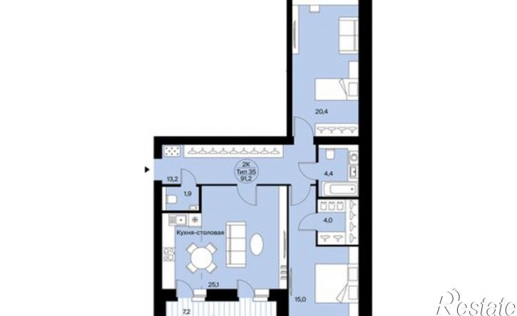3-комн квартира Октябрьский пр-кт, 137,  д. 137