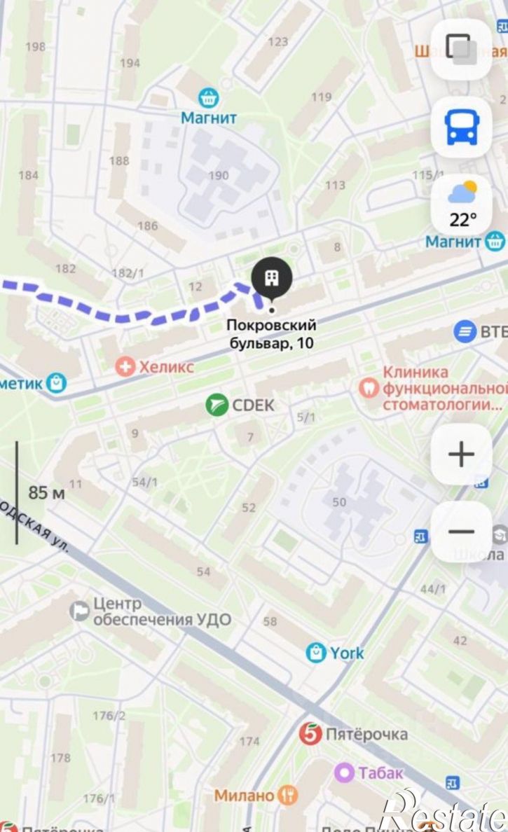 1-комн квартира Покровский б-р, 10,  д. 10