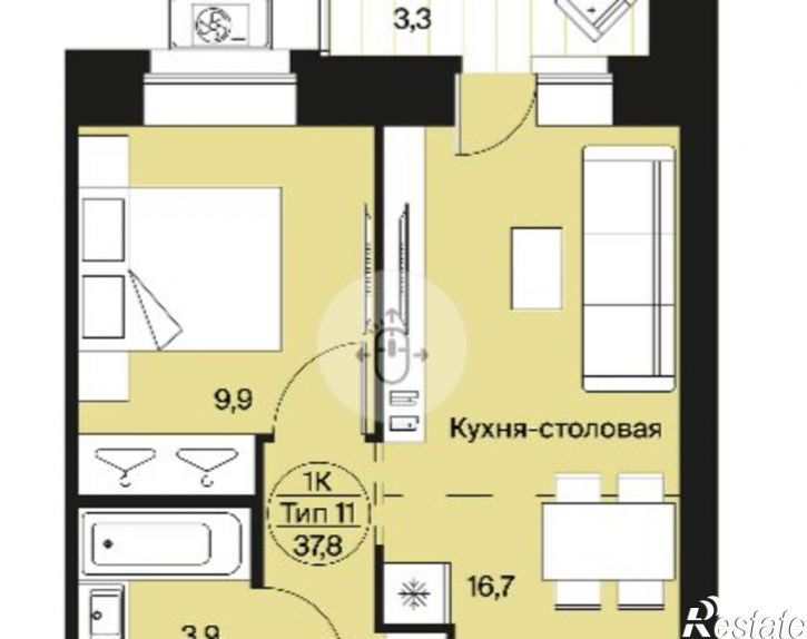 2-комн квартира Сыктывкар, Весенняя улица, 11