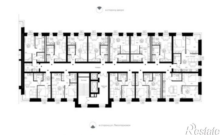 1-комн квартира в новом доме Сыктывкар, улица Жакова, 17