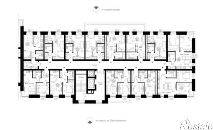 1-комн квартира в новом доме Сыктывкар, улица Жакова, 17