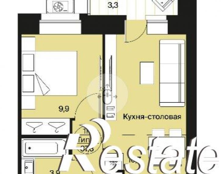 2-комн квартира Весенняя улица, 11,  д. 11